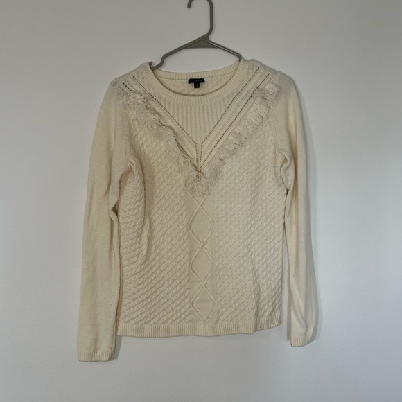 Talbots Fringe Sweater - Picture 1 of 12